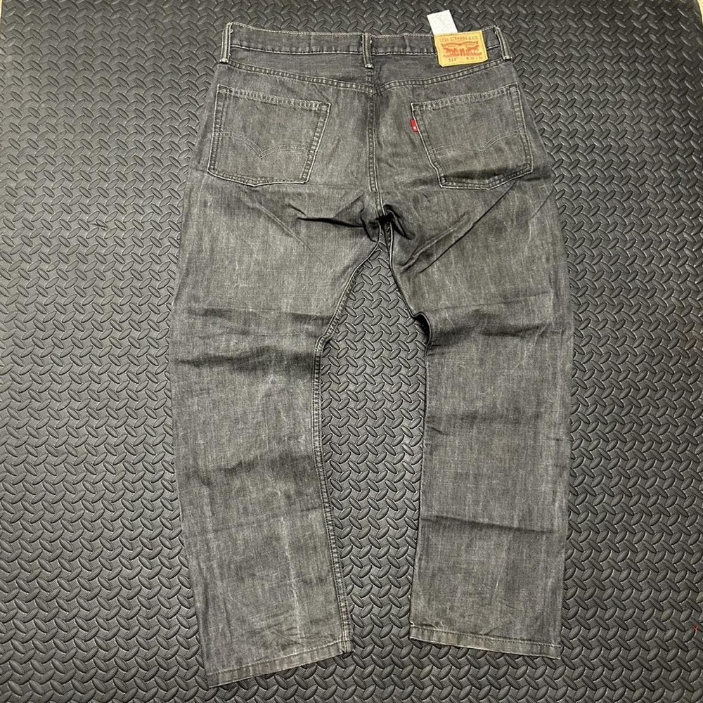 Levi's Men's Grey and Black Jeans